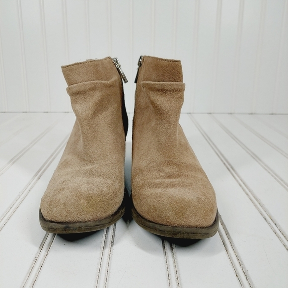 Jessica Simpson Dalisa Women's Brown Suede Leather Slip On Ankle Booties C181 - Picture 3 of 12